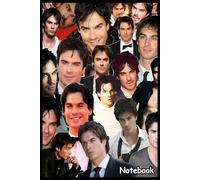 Kiss Me Notebook: Ian Somerhalder Blank Lined Journal - Perfect for Notes, Passwords, Notepad, and To-Do Lists!