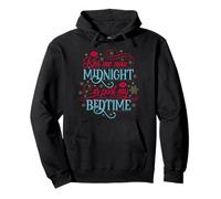 Kiss Me Now Midnight Is Past My Bedtime Felice Anno Nuovo Donne Felpa con Cappuccio