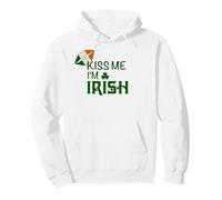 Kiss Me Sono Irlandese Felpa con Cappuccio