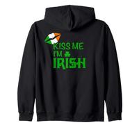 Kiss Me Sono Irlandese Felpa con Cappuccio