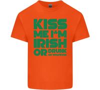 Kiss Me Sono Irlandese O Ubriaco Maglietta Di San Patrizio Per Bambini
