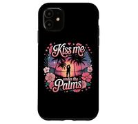 Kiss Me Under The Palms Tramonto Romance Custodia per iPhone 11