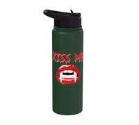 Kiss Me Vampire Fangs Baciami Stainless Steel Insulated Water Bottle