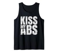 Kiss My ABS Muscoli Addominali Esercizio Fitness Allenamento Canotta