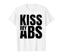 Kiss My Abs Muscoli addominali Esercizio Fitness Allenamento Maglietta