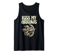 Kiss My Arrows Archer Arco Freccia Tiro con l'arco Amante dello Sport Canotta