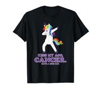 Kiss My Ass Cancer Have a Nice Day Dabbing Unicorn | Regalo Maglietta