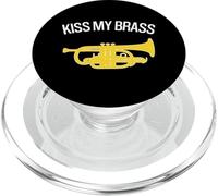 KISS MY BRASS - Banda musicale, banda di ottoni, cornetta divertente PopSockets PopGrip per MagSafe