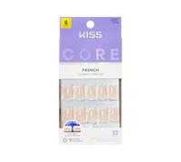 KISS Nucleo, unghie a pressione, colla per unghie inclusa, 'My Darling', rosa, formato corto, forma quadrata, include 32 unghie, 2 g di colla, 1 bastoncino per manicure, 1 mini lima