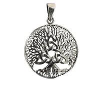 Kiss of Leather Ciondolo a forma di albero della vita, in argento sterling 925, n. 401