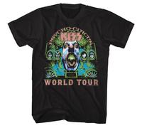 KISS - Psycho Circus - Maglietta A Maniche Corte Nera Con Stampa Frontale Unisex