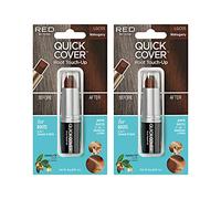 KISS Quick Cover - Bastoncini per ritocchi con radice di capelli grigi (confezione da 2 - mogano)