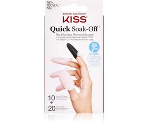 KISS Quick Soak-Off Remover Caps set per le unghie 30 pz