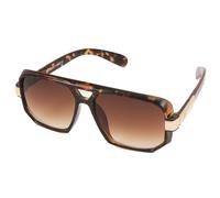 KISS RAPPER Occhiali da Sole Uomo Donna - Montatura Squadrata Robusta in Policarbonato con Dettagli Metallici - Lenti UV400 Stile Urban Streetwear per Look Grintosi e di Impatto