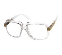 KISS RAPPER Occhiali da Vista Uomo Donna - Montatura Oversize con Dettagli Metallici - Lenti Trasparenti Antiriflesso con Protezione UV - Look Elegante & Streetwear per Business & Casual