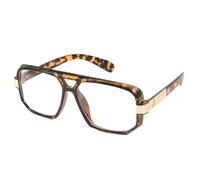 KISS RAPPER Occhiali da Vista Uomo Donna - Montatura Oversize con Dettagli Metallici - Lenti Trasparenti Antiriflesso con Protezione UV - Look Elegante & Streetwear per Business & Casual