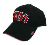 KISS Red on White Logo Ufficiale Cappellini da baseball