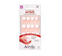 Kiss Salon Acrylic French 28 Count Long Length Nude (Pack of 2)