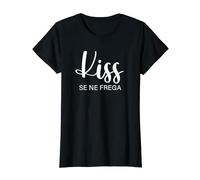 Kiss Se Ne Frega Scritta - Felpa divertente da donna Maglietta