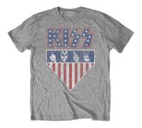 Kiss Stars And Stripes autorizzato Uomo maglietta