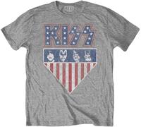 Kiss Stars And Stripes Grey 2XL Maglietta