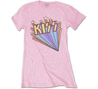 Kiss Stars Pink M Donna Maglietta