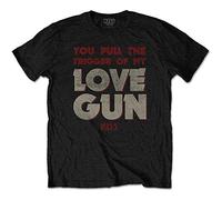 Kiss - T-Shirt # L Black Unisex # Pull the Trigger