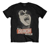 Kiss - T-Shirt # M Black Femmina # The Demon Rock