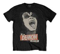 Kiss - T-Shirt # S Black Unisex # The Demon Rock