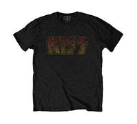 Kiss - T-Shirt # Xl Black Unisex # Vintage Classic Logo