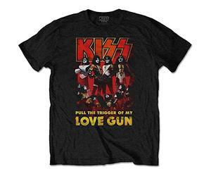 Kiss - T-Shirt # Xxl Black Unisex # Love Gun Glow