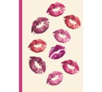 KIss & Tell Themed Notebook: For Beauty Students & Makeup Lovers | College Ruled Composition Notebook | 7 x 10 Inch | 110 Pages