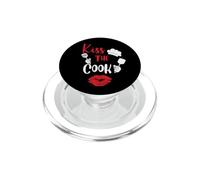 Kiss The Cook Culinary Chef Funny For Men Women PopSockets PopGrip per MagSafe