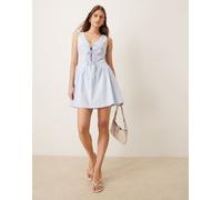 Kiss The Sky - Arian - Vestito corto blu con scollo allacciato 42