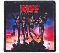 Kiss - Kiss Patch Destroyer Album Cover Band Logo Nuovo Ufficiale Nero Printed Iron On Size Accessory Size