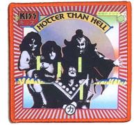 Kiss - Kiss Patch Blurred Hotter Than Hell Band Logo Nuovo Ufficiale Printed Iron On Size Accessory Size