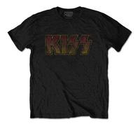Kiss Maglietta Vintage Classic Logo Unisex Black S