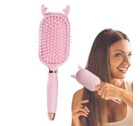 Kissen-Haarbürste | Anti-Frizz-Massagekamm | 3D-Paddelbürste zur Entspannung der Kopfhaut | Für Damen und Herren im Friseursalon, sanfte Entwirrungsbürste | Weiche, elastische Borsten, formende