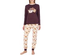 Kisses&Love Pigiama da Donna in Cotone a Maniche Lunghe KLP1
