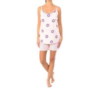 Kisses&Love Pigiama Estivo da Donna con Spalline Sottili in Cotone KL45200