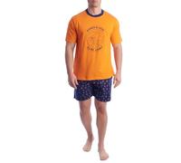 Kisses&Love Pigiama Estivo da Uomo in Cotone a Maniche Corte KL30000