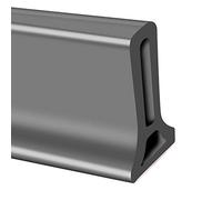 KISSLIU Striscia Impermeabile Pieghevole in Silicone, Tappo per diga Acqua per soglia Doccia, Arresto per Flusso d'Acqua con Guarnizione per Pavimento del Bagno (Gray,180cm)