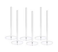 Kissmii 6 Pacchi Stand di Ciambelle, Supporto per Bagel In Acrilico, Espositore per Ciambelle per Tavolo da Dessert, Torre Espositiva per Bagel per Compleanno, Matrimonio