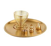 Kissmii Bruciatore da 5 Pezzi, Porta Incenso per Bastoncini di Incenso, Coni di Incenso, Raccoglitore di Cenere in per Sala da Meditazione e Yoga