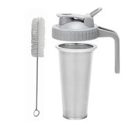 Kissmii Filtro per caffè con Coperchio con Beccuccio per Barattolo di Vetro A Bocca Larga da 32 OZ, Filtro in Acciaio Inossidabile 304 con di Tenuta Durevole e Facile da Usare