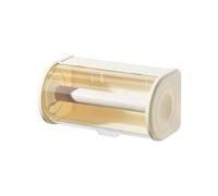Kissmii Organizer per asciugamani di carta da bagno, grande supporto da parete con coperchio trasparente, antipolvere, dispenser per fazzoletti, contenitore B