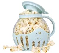 Kissmii Secchio per Macchina per Popcorn A Microonde Ciotola per Microonde Mini Macchina Coperchio In Silicone Sicuro per Popcorn Blu