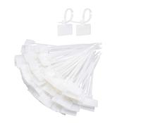 Kissral 200pcs Fascette Elettricista Etichetta del Cavo Bianche Fascette Plastica Cable Management Kit Fascette Cavi Strap per Ufficio Computer TV Cavo di Rete Linea Audio Marcatura del Filo