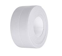 Kissral Nastro Sigillante Impermeabile Cucina per Lavello Nastro Autoadesivo Esterno per Angolo del Muro Bagno Doccia Toilette A prova di Umidità e Anti-muffa Guarnizione Finestra Nastro in PVC Bianco