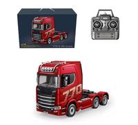 Kisss 1/18 6x4 770S RC Truck Mini, 2.4G ull-Proporzionale Telecomando Heavy Duty Trattore RC Semi Rimorchio con luci, RWD 15KM/H Telecomando ad alta velocità Semirimorchio per adulti